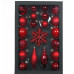 RETLUX RXL 386 karácsonyfadíszek, piros 25 db 50004962