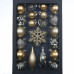 RETLUX RXL 387 karácsonyfadísz csomag, arany, 25 db 50004963