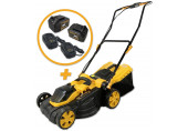 Riwall PRO RALM 3820 SET Akkus fűnyíró 2 az 1-ben 40V (2x20V/2x4,0Ah) AM18E2001003B