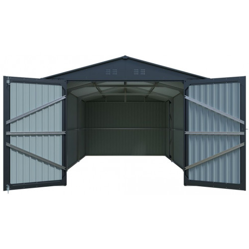 Riwall PRO RMCG 20x10 Anthracite - garázs 6 x 3 m nyeregtetővel, antracit színű CG-K2010