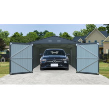Riwall PRO RMCG 20x13 fém garázs 3,8 x 6 m, antracit színű, nyeregtetővel CG-K2013