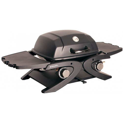 Riwall PRO RGG 20 Compact Gázüzemű mobil grillsütő, 4,2 kW, 2 gázégővel GB01A2501125B