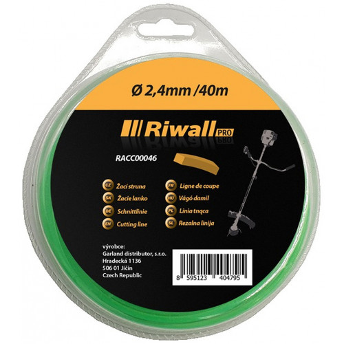 Riwall PRO Szögletes damil, 2,4 mm, 40 m RACC00046