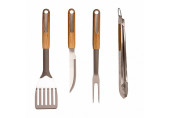 Riwall PRO RBBQ 4W SET 4-részes prémium grillkészlet, rozsdamentes acél RACC00132