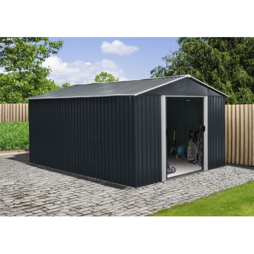Riwall PRO RMSA 12x10 Anthracite Fém kerti ház 3 x 3,7 m SD-X1210-H170C-A