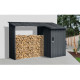 Riwall PRO RMWS 3x9 Anthracite - fatároló fészerrel 2,7 x 1,6 m WS-XDB-E-A