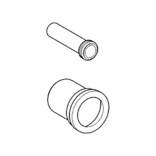 GROHE Rapid SL WC öblítő és lefolyócső készlet, fekete 37104K00