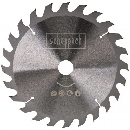 SCHEPPACH TCT Körfűrészlap,254 x 30 x 2,8 mm,24 fog (HS 254/HM 110 MP/HM 100 T) 3901203703
