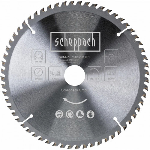 SCHEPPACH Körfűrészlap TCT 216 x 30 x 2,8 mm, 60 fog (HM 216 / HM 90 MP) 7901201702 SCHEPPACH Körfűrészlap TCT 216 x 30 x 2,8 mm, 60 fog (HM 216 / HM 90 MP) 7901201702