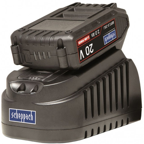 SCHEPPACH ABP2.0-20Li KIT A Akkumulátor és töltő szett (20V/1,65A/2,0Ah) ABP2.0-20Li_KIT_A