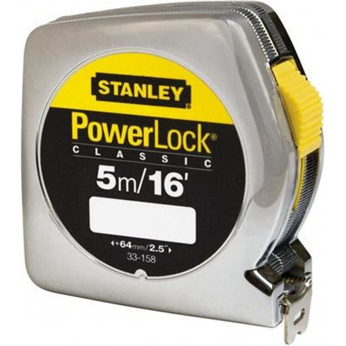 Stanley 0-33-158 PowerLock Műanyagházas mérőszalag 5m/16'