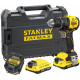 Stanley SFMCD714D2T-QW FatMax V20 Akkus fúró-csavarozó (65Nm/18V/2x2,0Ah), koffer