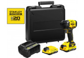 Stanley SFMCF820D2K-QW FatMax V20 Akkus ütvecsavarozó 1/4" (18V/2x2,0Ah), koffer