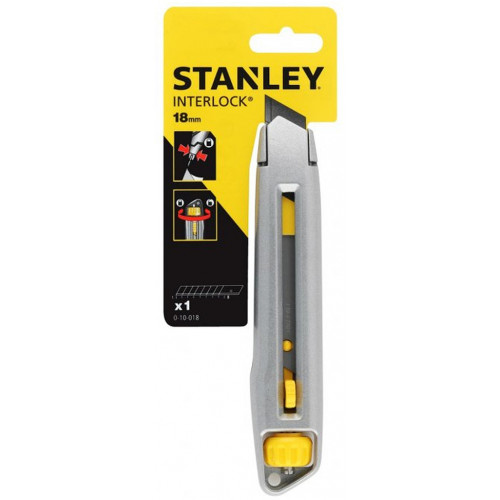 Stanley 4-10-018 Fémházas tördelhető pengés kés InterLock 18mm