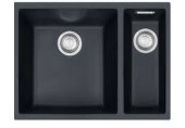 KIÁRUSÍTÁS Franke Sirius SID 160/2 Tectonit mosogató, 560x440mm,fekete 125.0363.804 SÉRÜLT