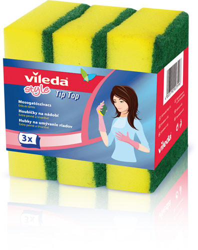 VILEDA Style Tip Top mosogatószivacs 3 db 106067