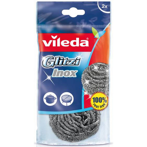 VILEDA Glitzi Inox fém súroló, 2 db 101505