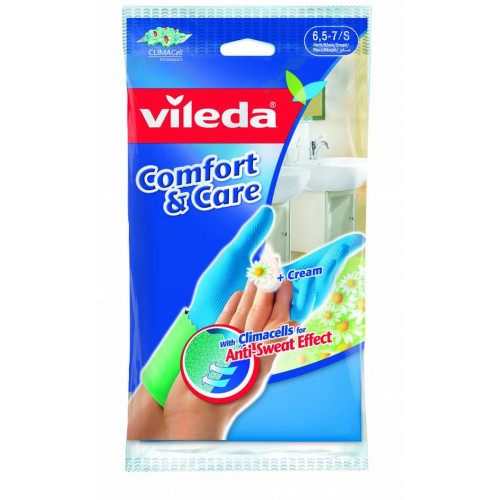 VILEDA Kesztyű Comfort & Care "S" 105385