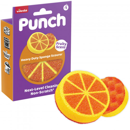 VILEDA PUNCH Orange Szivacs 1 db 180758 VILEDA PUNCH Orange Szivacs 1 db 180758