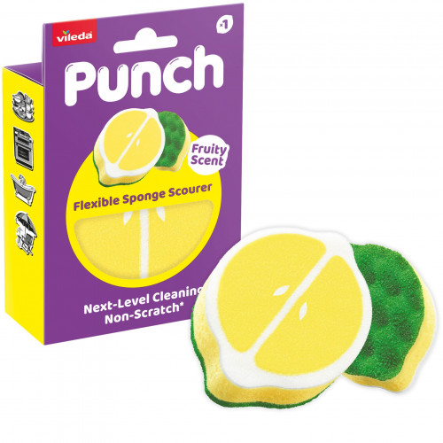 VILEDA PUNCH Lemon Szivacs 1 db 182804 VILEDA PUNCH Lemon Szivacs 1 db 182804