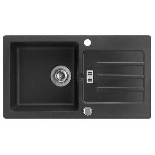 ALVEUS VICTORIA 30 gránit mosogató, 770 x 430 mm, fekete