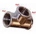 VIEGA 3130 T-idom, 1/8" x 1/8" x 1/8" 441081