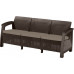 KETER BAHAMAS LOVE SEAT műrattan kerti 3 üléses kanapé 235038 (17205920)