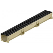 ACO SELF Euroline 2.0 folyóka öntöttvas ráccsal B125 1 m, H=10,4 cm 3003697