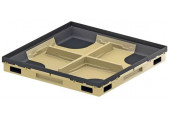 ACO Vario 2.0 hibrid tálca 60 x 60 cm, H80, polimerbeton/műanyag 3003043