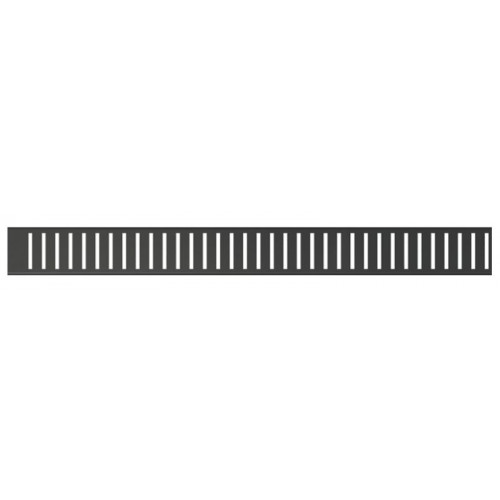 ALCAPLAST rács a zuhanyfolyókához, 1150 mm, fekete-matt PURE-1150BLACK