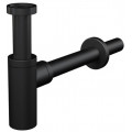 ALCAPLAST Design mosdószifon, fém, kerek, fekete-matt DN32 A400BLACK