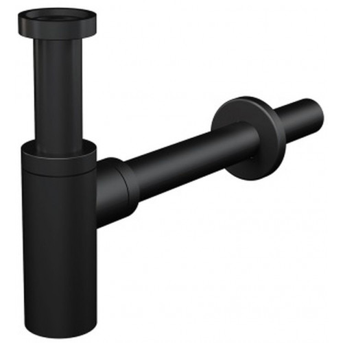 ALCAPLAST Design mosdószifon, fém, kerek, fekete-matt DN32 A400BLACK