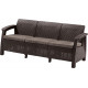 ALLIBERT CORFU LOVE SEAT műrattan kerti 3 üléses kanapé, barna 223207 (17197959)