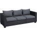 CURVER SALTA Műrattan 3 személyes kanapé, 200,5 x 84 x 65,5 cm, grafit/szürke 235294