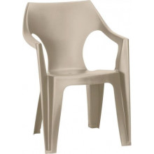 ALLIBERT DANTE kartámaszos alacsony támlás műanyag kerti szék, capuccino 209326 (17187058)