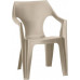ALLIBERT DANTE alacsony támlás műanyag kerti szék, cappuccino 209326 (17187058)