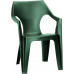 ALLIBERT DANTE alacsony támlás műanyag kerti szék, sötétzöld 171548 (17187058)