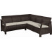 ALLIBERT CORFU RELAX Rattan sarokszófa, barna/bézs 258950 (17208435)