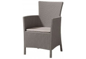 ALLIBERT IOWA műrattan kerti fotel, cappuccino/bézs 215519 (17197853)