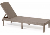 ALLIBERT JAIPUR műrattan napozóágy, cappuccino 235163 (17205843)