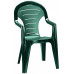 ALLIBERT BONAIRE kartámaszos műanyag kerti szék, sötétzöld 218093 (17180277)
