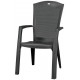 ALLIBERT MINNESOTA kartámaszos műanyag kerti szék, grafit 213717 (17198329)