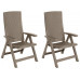 ALLIBERT MONTREAL dönthető műanyag kerti szék 2 db, cappuccino 223476 (17201891)