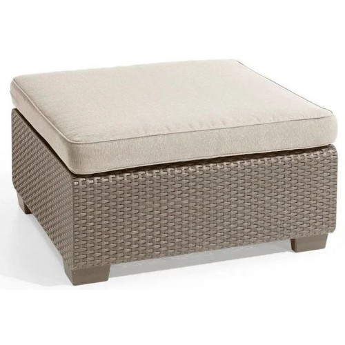 ALLIBERT SALTA/SAPPORO műrattan kerti asztal, capuccino 235293 (17207325)