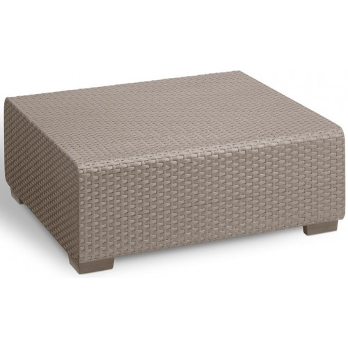 ALLIBERT SALTA műrattan kerti asztal, capuccino 236102 (17206013)