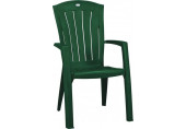 ALLIBERT SANTORINI kartámaszos műanyag kerti szék, sötétzöld 220570 (17180012)
