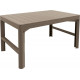ALLIBERT LYON állítható magasságú műanyag kerti asztal, cappuccino 232296 (17205429)