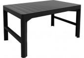 ALLIBERT LYON állítható magasságú műanyag kerti asztal, grafit 232300 (17205429)