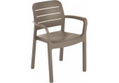ALLIBERT TISARA kartámaszos műanyag kerti szék, cappuccino 221208 (17199557)