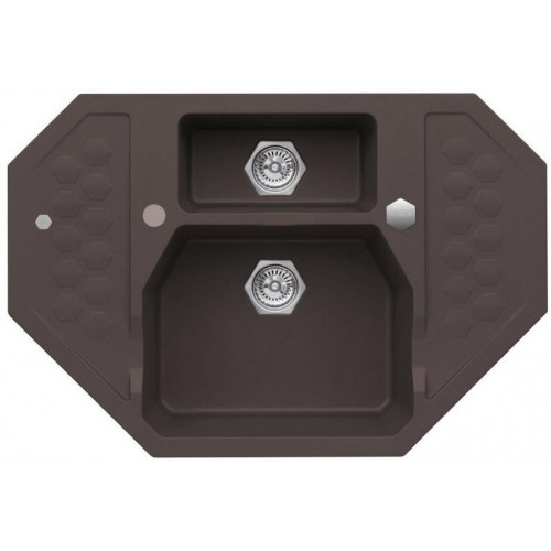 ALVEUS SENSUAL 60 gránit mosogató, 900 x 610 mm, granital plus chocolate 03